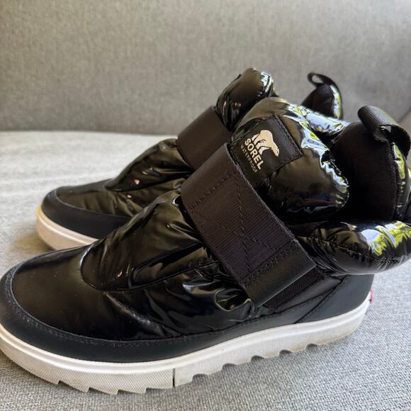 Sorel Joan Of Arctic Next Lite Strap Puffy Boots Black Winter Snow Women's 8.5 - Picture 7 of 12